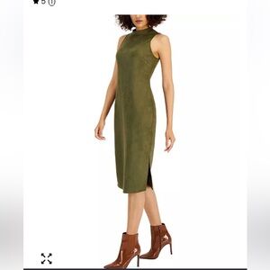 INC International Concepts Olive Midi Dress